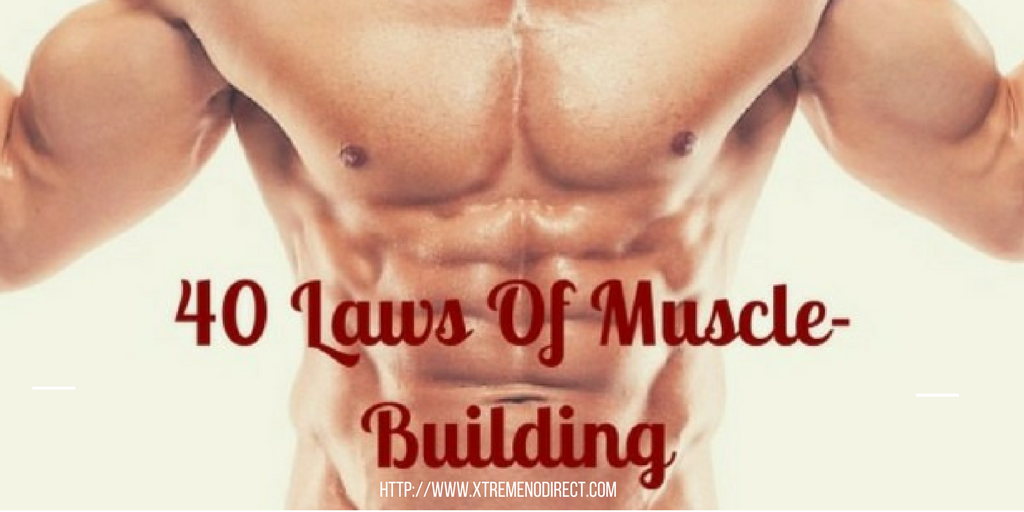 40 Laws Of Muscle-Building- An Infographic