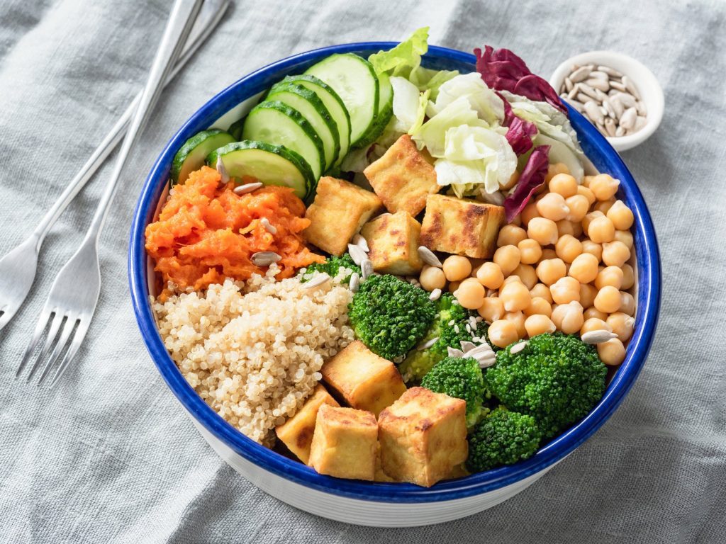 balanced food in a bowl